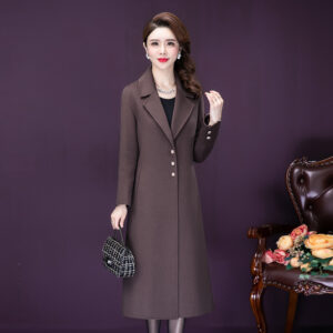 Wool Coat Fashion Long Popular and Slim Winter Coat C102