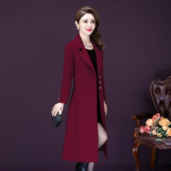 Wool Coat Fashion Long Popular and Slim Winter Coat C102 - Image 4