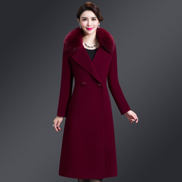 Long Section Formally Fashion Woolen Coat C103 - Image 4