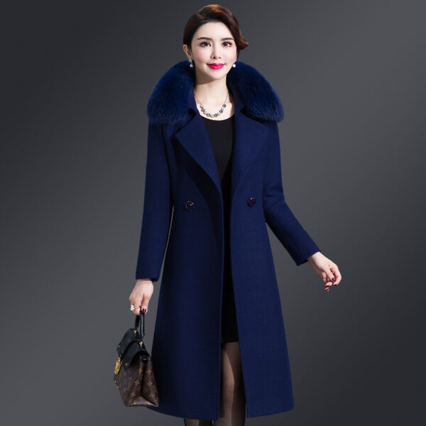 Long Section Formally Fashion Woolen Coat C103 - Image 5