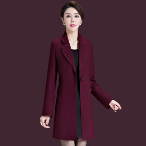 Comfortable Middle and Long Woolen Coat C104