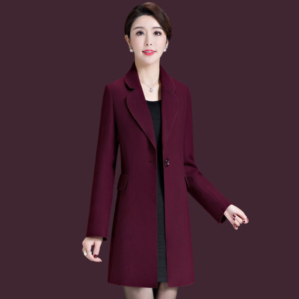 Comfortable Middle and Long Woolen Coat C104