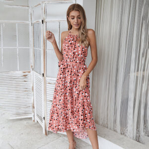 Summer Polka Dot Holiday Dress D103
