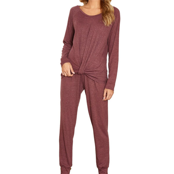 New Autumn and Winter Long-Sleeved Trousers Home Suit Ladies Pajamas PA108 - Image 4